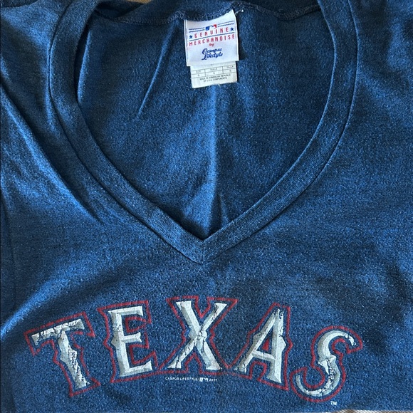 Texas Rangers V-Neck Tee - Picture 3 of 4